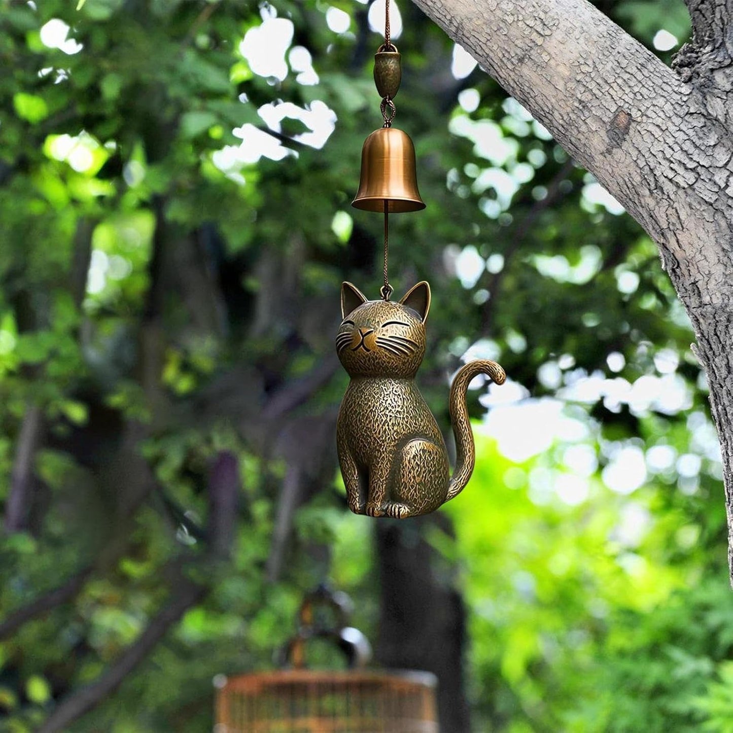 🔥Handgjord retro kattvindklocka/🔥Handgjord Retro Cat Wind Chime