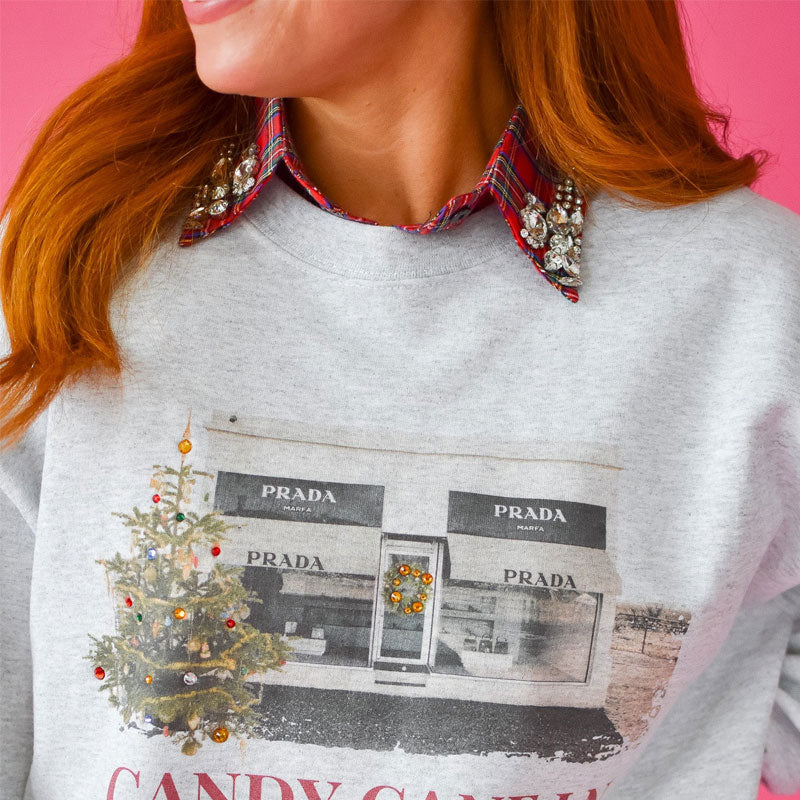 🎄 ✨Röd julrutig avtagbar krage med strass-Sista dagen 49 % rabatt🔥🔥