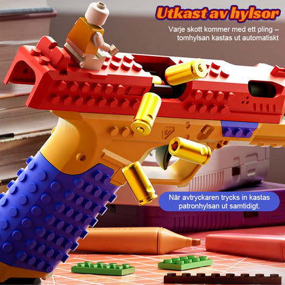 Monterbara Byggklossar G17 Glock Leksakspistol