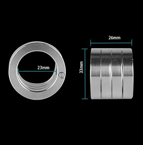 Rostfri utomhusring som kan vridas och fällas ihop (4-pack)