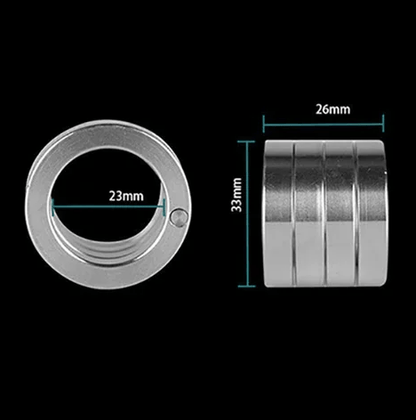 Rostfri utomhusring som kan vridas och fällas ihop (4-pack)