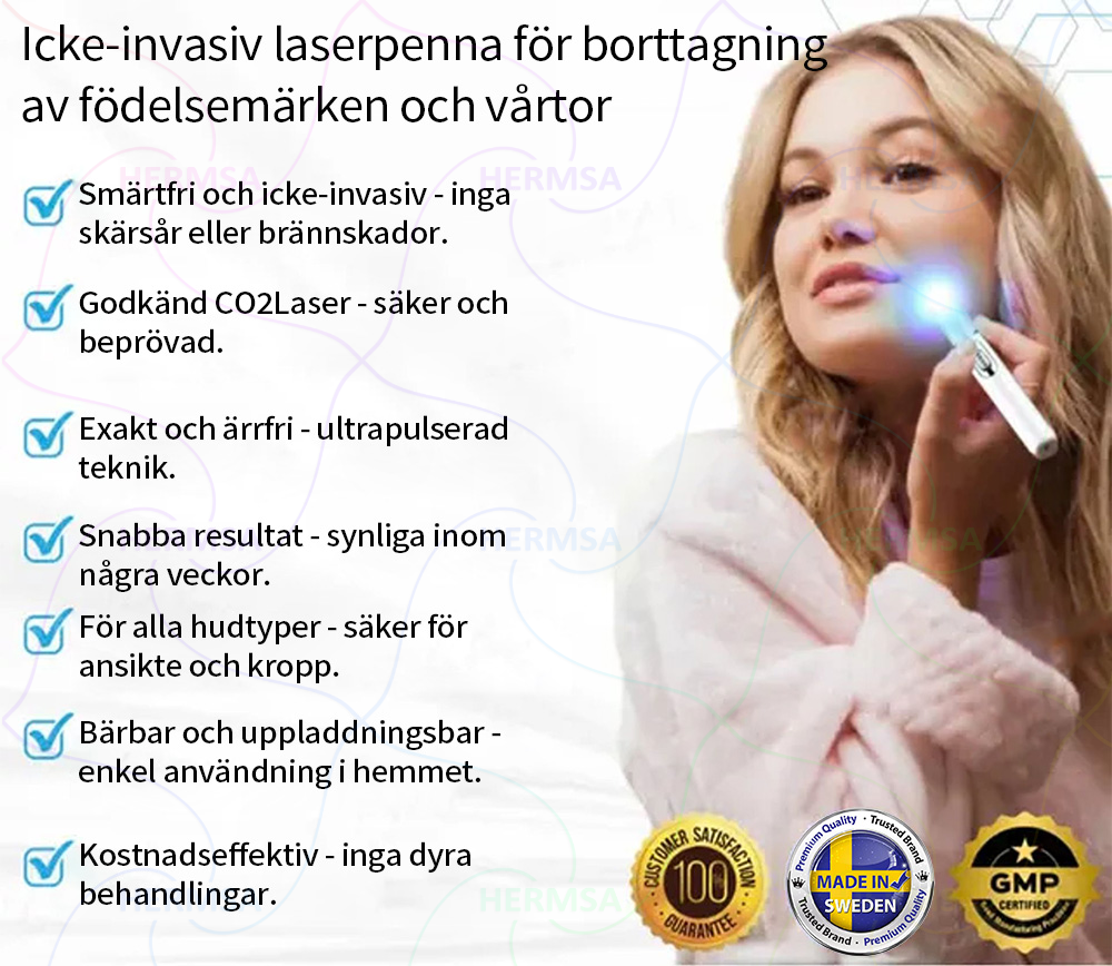Hermsa® icke-invasiv laserskalare - avlägsnande av ben och vårtor (🔥Sista dagen 80% rabatt)