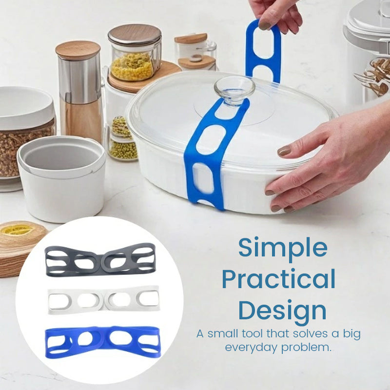 Universell silikonlockhållare – Säker hållare för lock till kastruller och stekpannor