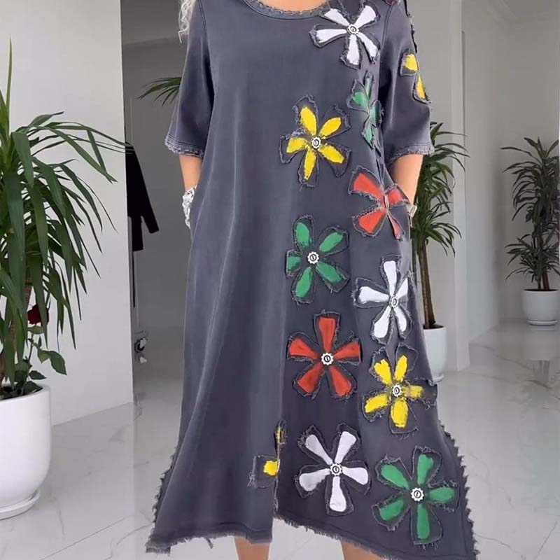 Casual Rok Met Ronde hals