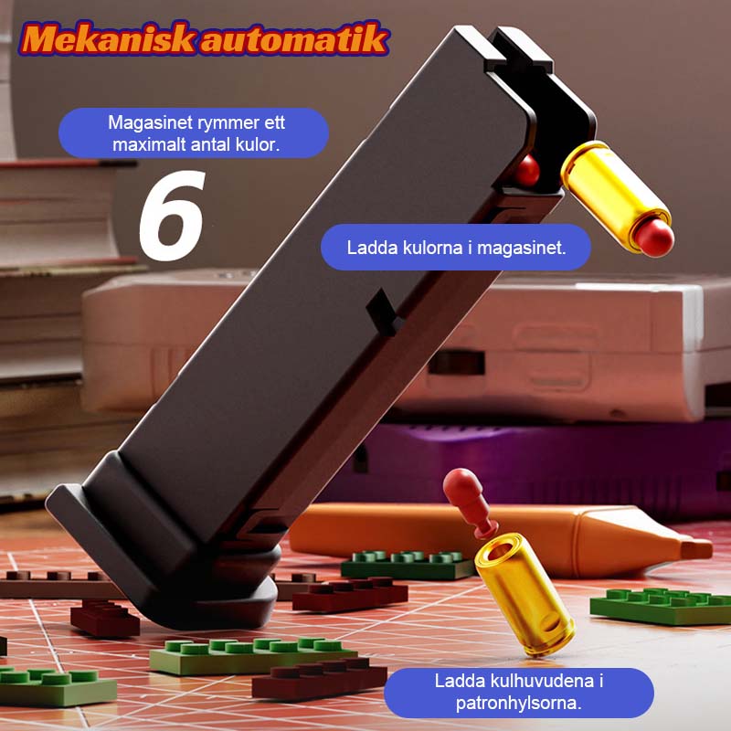 Monterbara Byggklossar G17 Glock Leksakspistol