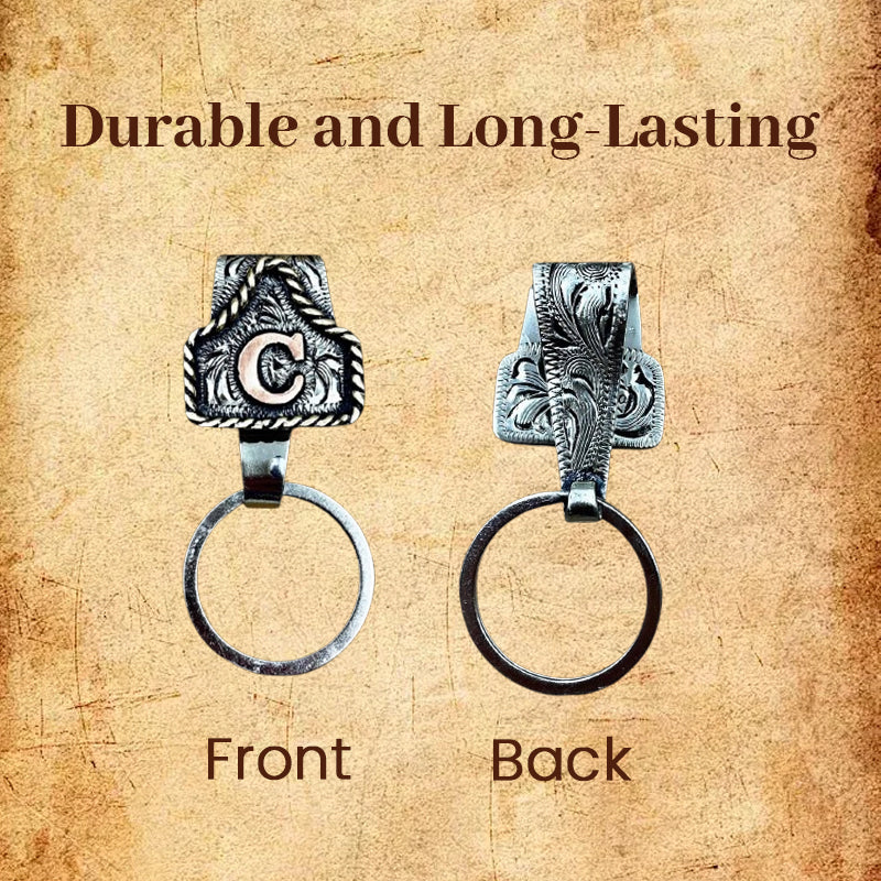 Nyckelring med vintagebokstäver