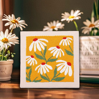 DIY stämplat broderi fotoram broderimaterialkit🧵