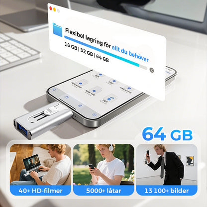 USB-minne för extern lagring 📀 - Perfekt för att spara och bär med dina filer! 🚀