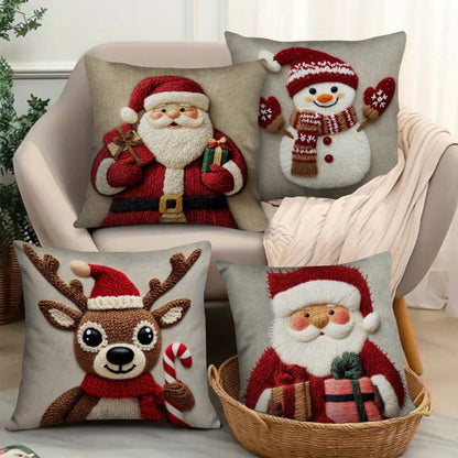 ☕✨Julig söt tecknad kudde🎄