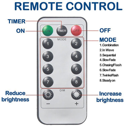 🎁Förtida julförsäljning 49% rabatt🎅LED-lampor, USB-driven LED-ljusridå för presentförpackning