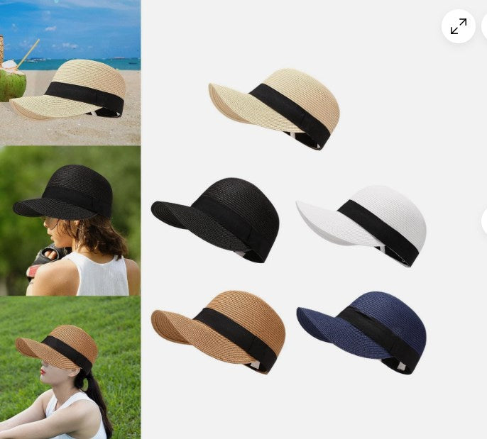 Sommarstrandsolhatt Modehatt Med Bred Brätte
