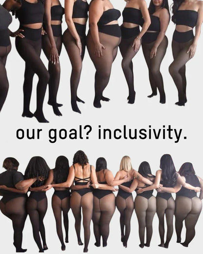 ⚡50,000+ SOLD OUT!❄️Formforsterkende fleeceleggings med en söm✨✨Håller dig varm. Ser bra ut.