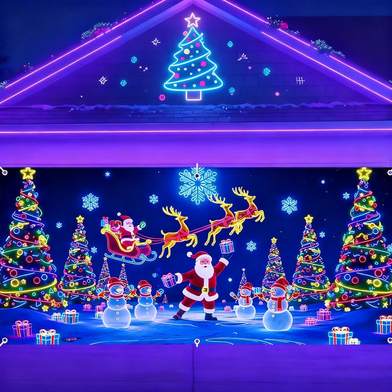 🔥UV-fluorescerande julbanner – Den perfekta bakgrunden för din julfest!🎄-🏆 Tidsbegränsat erbjudande ⚡💥