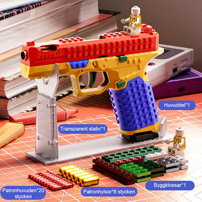 Monterbara Byggklossar G17 Glock Leksakspistol