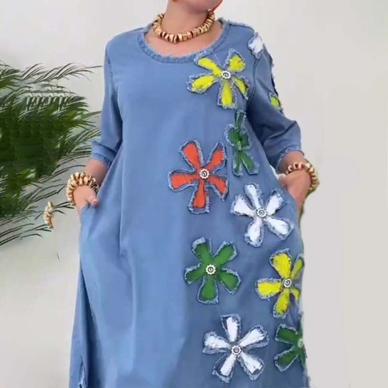 Vardagskjol med rund hals