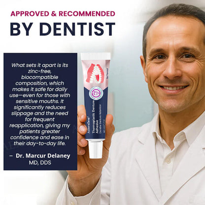 Termoplastisk självhäftande lim för tandproteser ⏳ Permanent fäste för tandprotesen