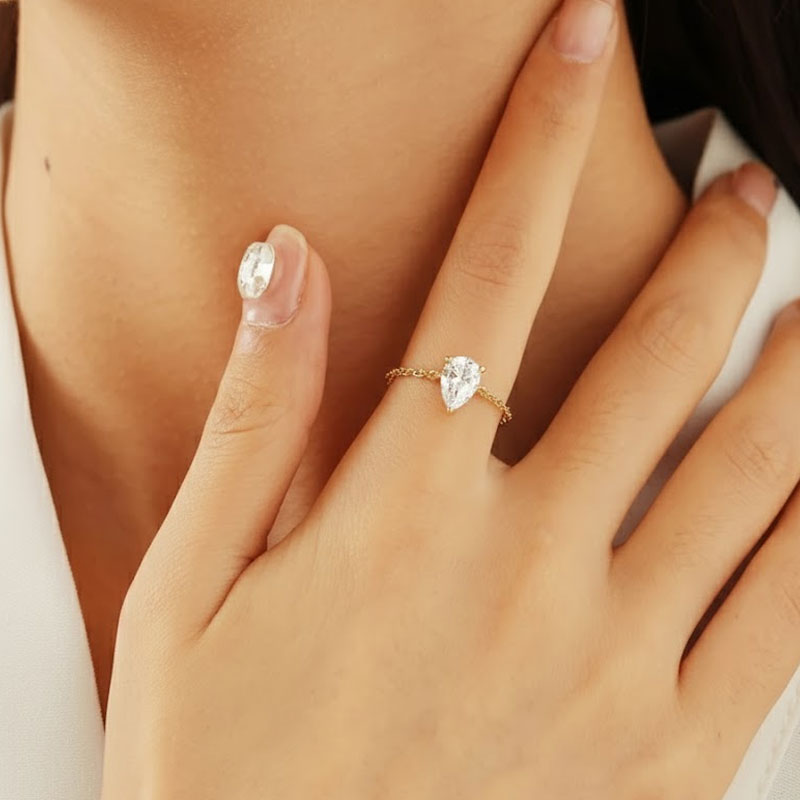 💎✨ Justerbar Glittrande Ring