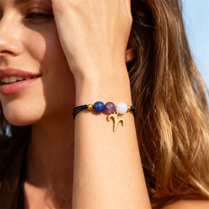 Tolv Konstellationer Handvävt Armband