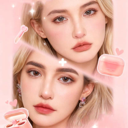 💖 Dubbel Läppglans & Kräm – Hjärtklappande Sötma 💋