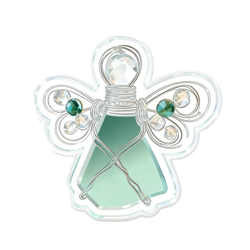 🌊Handgjord ängelprydnad