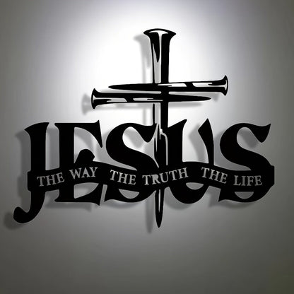(🎁Sista dagen 49% rabatt)🔥Jesus & Cross Design Wall Art - ⌛Limiterad handgjord serie