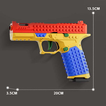 Monterbara Byggklossar G17 Glock Leksakspistol