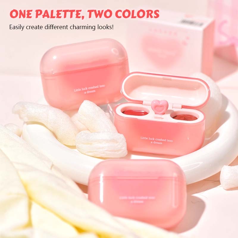 💖 Dubbel Läppglans & Kräm – Hjärtklappande Sötma 💋