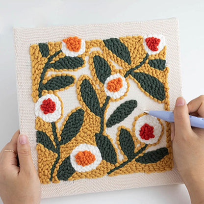 DIY stämplat broderi fotoram broderimaterialkit🧵