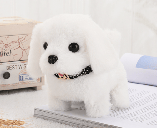 🐶Ny realistisk robotisad hundleksak – interaktiv valp som går, skäller och viftar på svansen