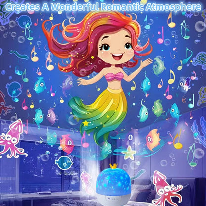 Drömsk Stjärnhimmel Musikdosa Projektorlampa 💜