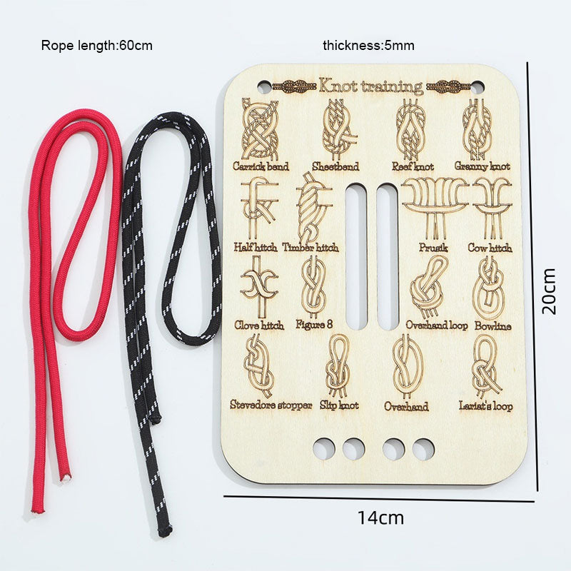 🪢 [Mästra repkonsten] Träknutträningsbräda🌲✨