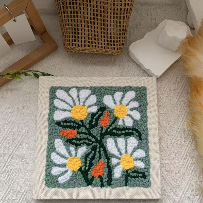 DIY stämplat broderi fotoram broderimaterialkit🧵
