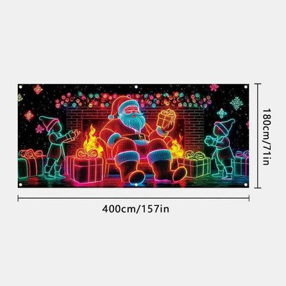 🔥UV-fluorescerande julbanner – Den perfekta bakgrunden för din julfest!🎄-🏆 Tidsbegränsat erbjudande ⚡💥