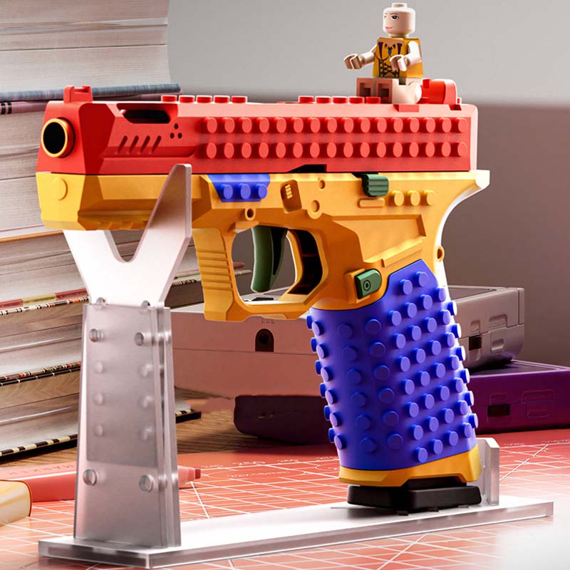 Monterbara Byggklossar G17 Glock Leksakspistol