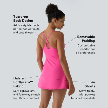 🔥Den ultimata rygglösa sportklänningen - designad för träning och enkla toalettbesök