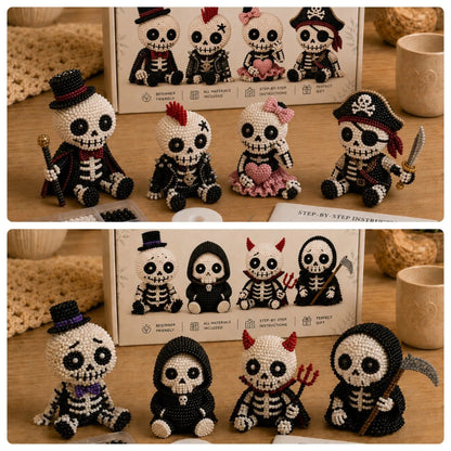 🔥Dernier jour : 50 % de réduction 💀 Kit de bricolage « Squelette en perles 3D »