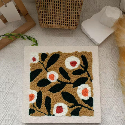 DIY stämplat broderi fotoram broderimaterialkit🧵