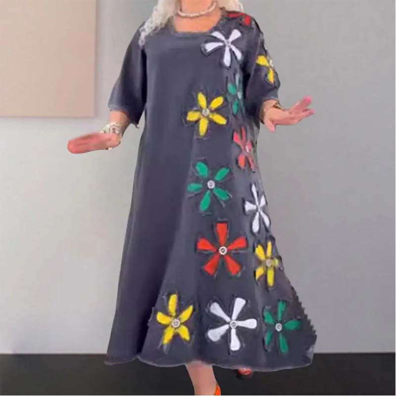 Vardagskjol med rund hals