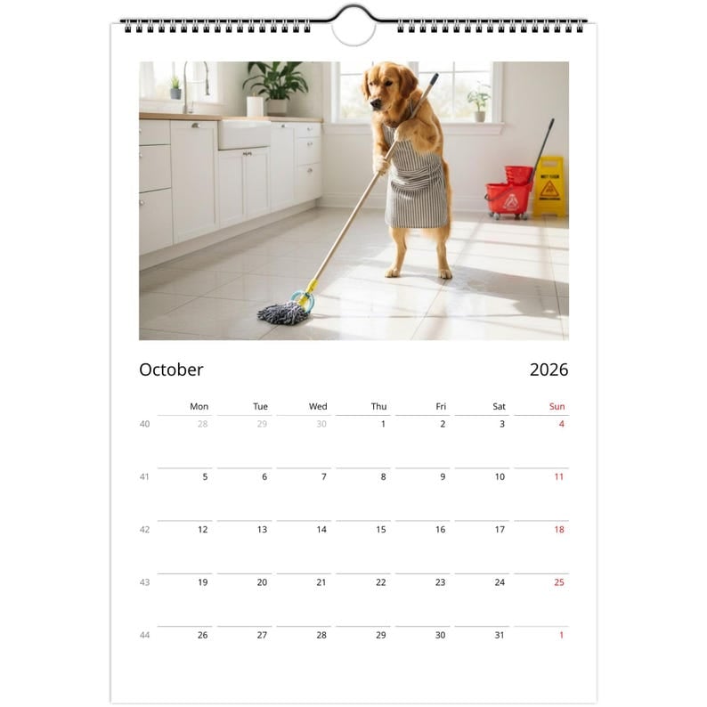 🎁Golden Retriever hund Kalender 2026 - Dagliga aktiviteter