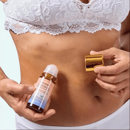 🌿 ✨ Roll-on met biologische castorolie - voor een stralende huid, weelderig haar en ontspannin