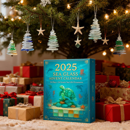 2025 Adventskalender med sjöglas · Havets skatter