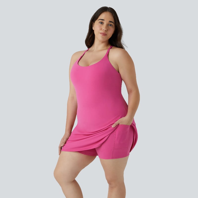 🔥Den ultimata rygglösa sportklänningen - designad för träning och enkla toalettbesök