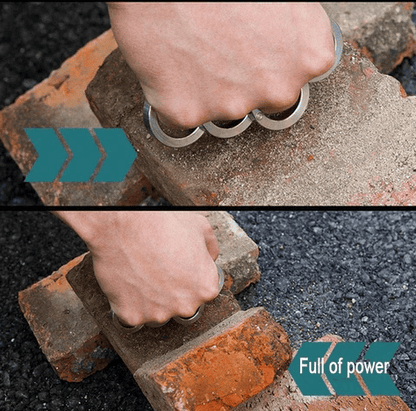 Rostfri utomhusring som kan vridas och fällas ihop (4-pack)