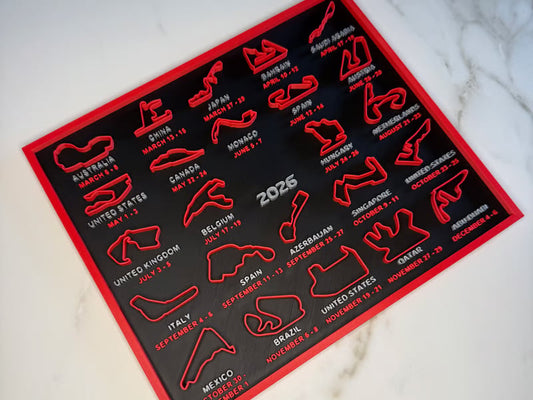 🏎️SISTA DAGENS REA – 49 % RABATT📅Formel 1-kalender 2026 F1