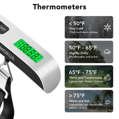 Bärbar digital bagagevåg för exakt vägning