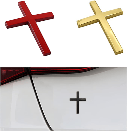 Köp en, få en gratis!✝️ Metallklistermärken med Jesus Kristus-kors