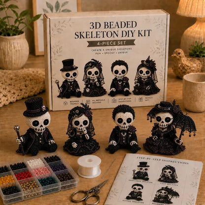 🔥Dernier jour : 50 % de réduction 💀 Kit de bricolage « Squelette en perles 3D »