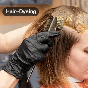 100/50 st svarta engångshandskar av nitril