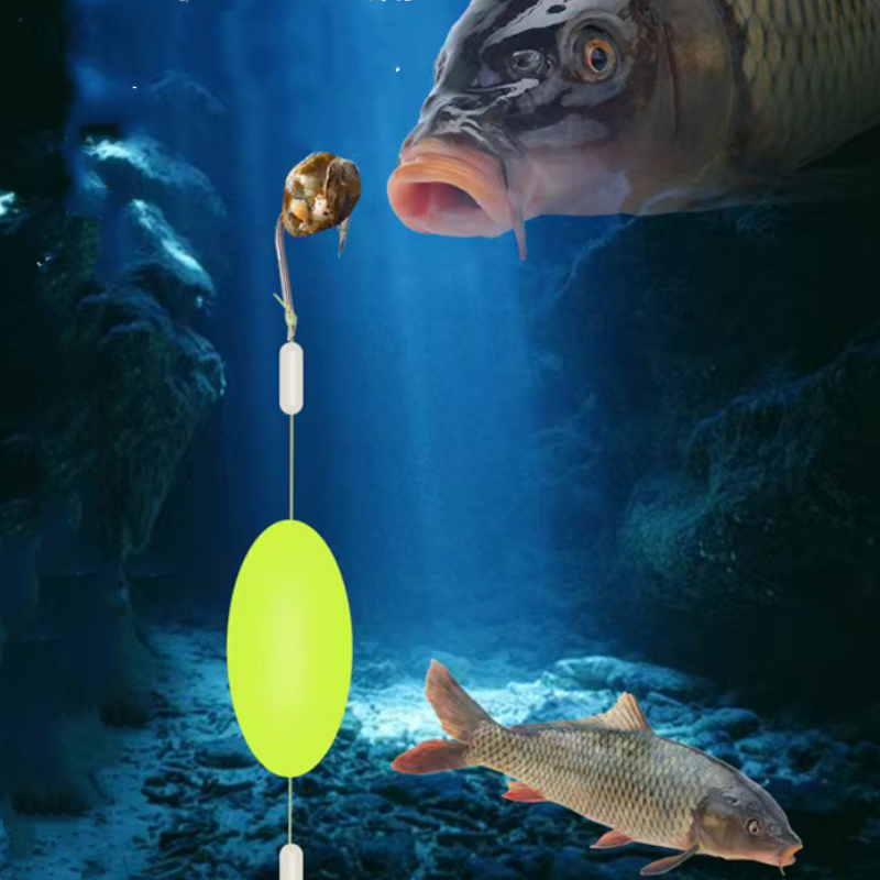 Bottenfiskeutrustning med dubbelkrok och omvänd fisketeknik
