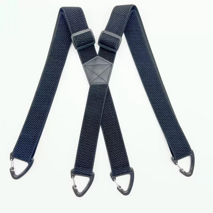 👔 Bretelles pour homme à dos en X avec crochets robustes – Larges, réglables et résistantes, pour le travail et les tenues décontractées 🎩